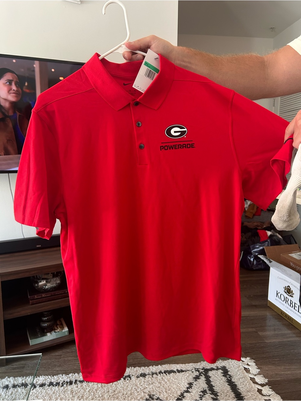 Brand new Nike Georgia Bulldogs Red Polo Shirt XL